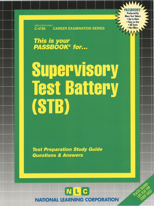 Supervisory Test Battery (STB) - ELibrary NJ - OverDrive